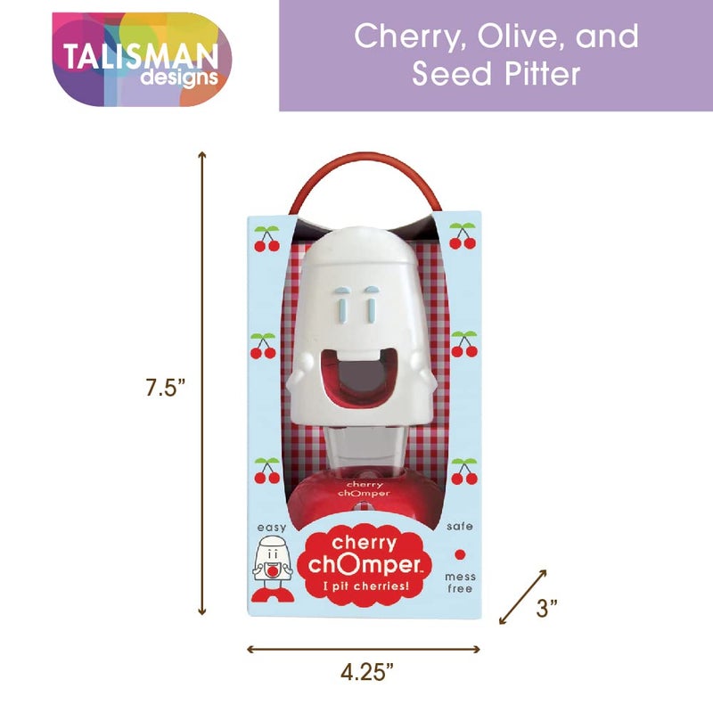 Talisman Designs Cherry Pitter | Family Friendly Kitchen Tools | Fun & Functional Cherry Chomper | Olive & Cherry Seed Picker for Kids | Gift Item - Image 3